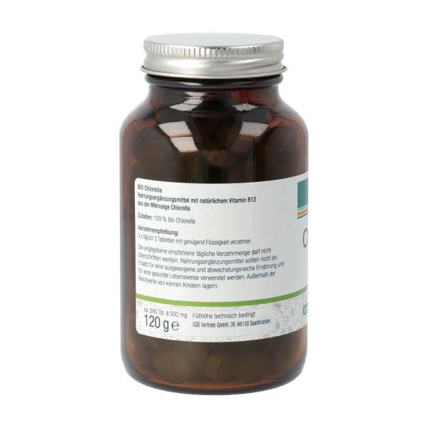 Alga Chlorella ecológica (240 tabletas)