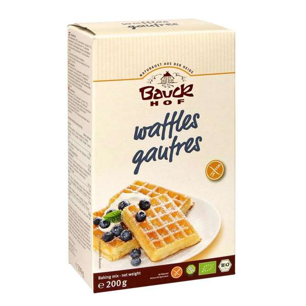 Preparado gofres 3 cereales sin gluten bio Preparado gofres 3 cereales sin gluten bio