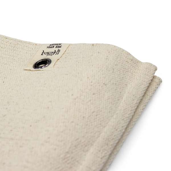 Esterilla de algodón ecológico para yoga 195 cm x 68 cm