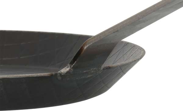 Sartén de hierro forjado con mango largo