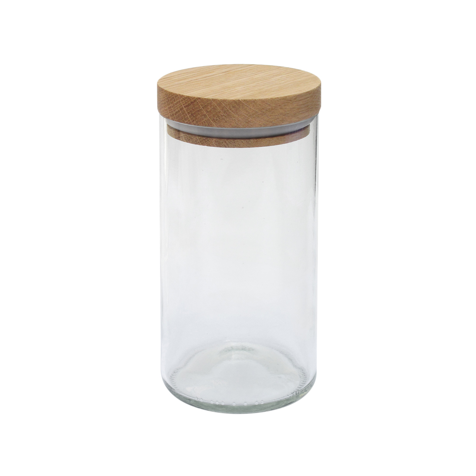 Tarro de vidrio con tapa de madera - PureNature