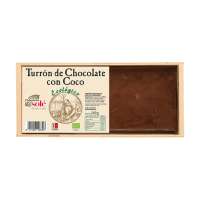Turrón ecológico de chocolate con coco