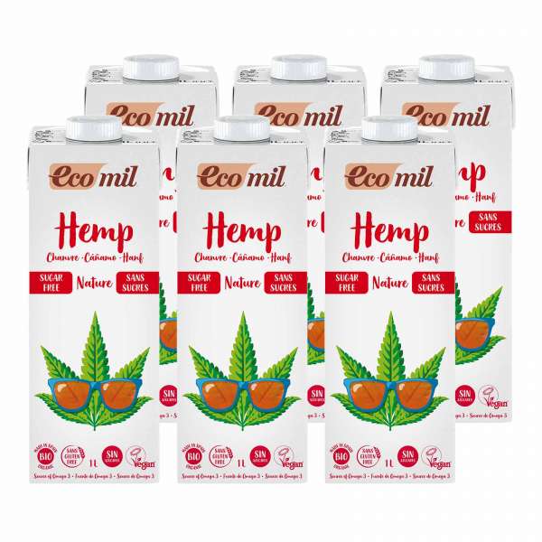 Leche de cáñamo bio Ecomil (set 6) Leche de cáñamo bio Ecomil (set 6)