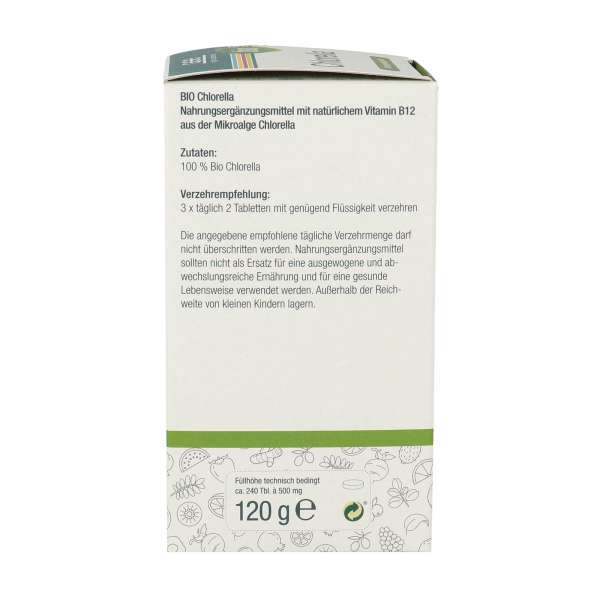 Alga Chlorella ecológica (240 tabletas)