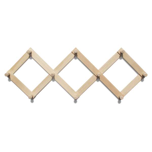 Perchero ajustable de madera 10 ganchos Perchero ajustable de madera 10 ganchos