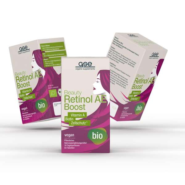 Suplemento ecológico de belleza Retinol AE Boost