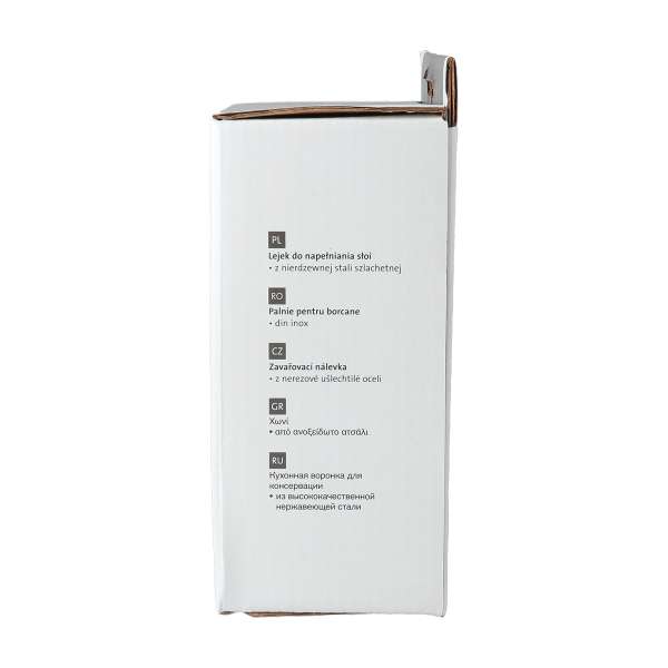 Embudo corto de acero inox