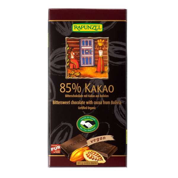 Chocolate negro 85% cacao bio Chocolate negro 85% cacao bio
