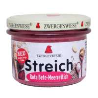 Crema ecológica de remolacha y rábano picante Crema ecológica de remolacha y rábano picante