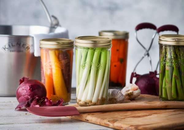 Tarro de vidrio de boca ancha Kilner