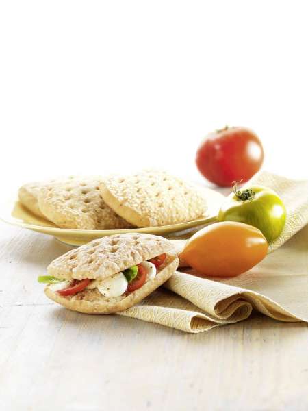 Focaccia clásica fresca bio para hornear