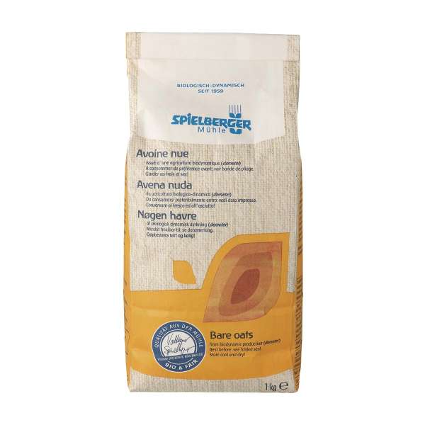 Avena ecológica sin cáscara certificado Demeter