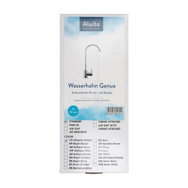 Grifo suplementario Alvitoa para purificadores Alvito y Carbonit