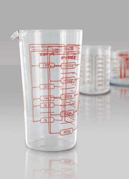 Vaso medidor de vidrio 0,5 litros