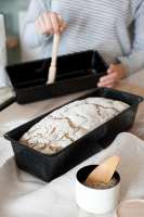 Vista previa: Molde de hierro esmaltado pan y pastelería 35x14 cm Vista previa: Molde de hierro esmaltado pan y pastelería 35x14 cm