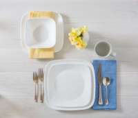 Vista previa: Plato cuadrado Corelle 26,6 cm Vista previa: Plato cuadrado Corelle 26,6 cm