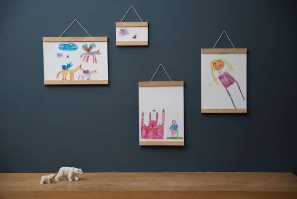 Marco de roble para fotos e ilustraciones 21 cm