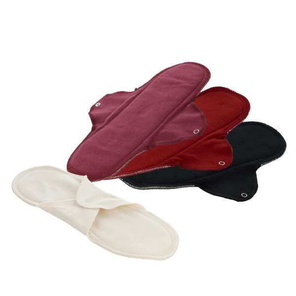 Compresa larga con alas de algodón bio lavable