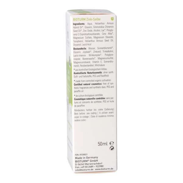 Pomada de zinc para proteger la piel