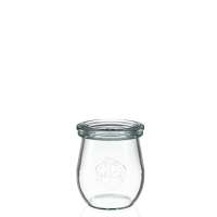Tarros tulipán WECK de 200 ml con tapa de vidrio – 12 unidades