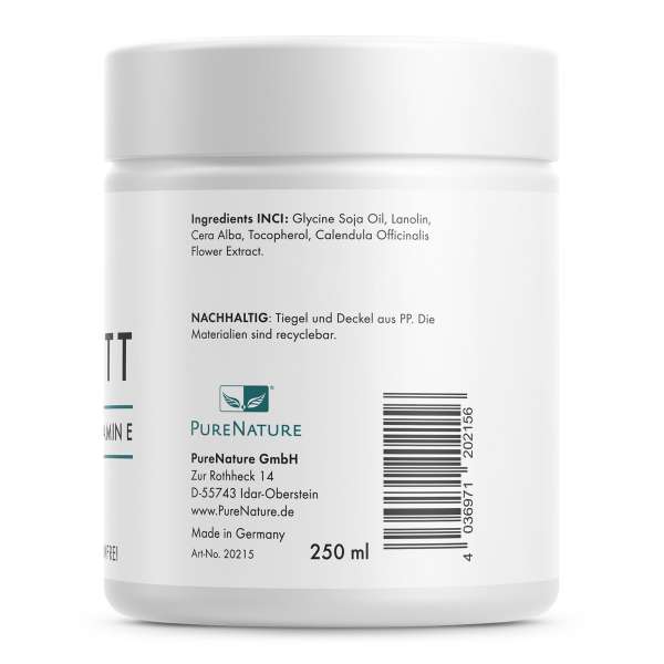 Crema súper hidratante con vitamina E Pure Nature