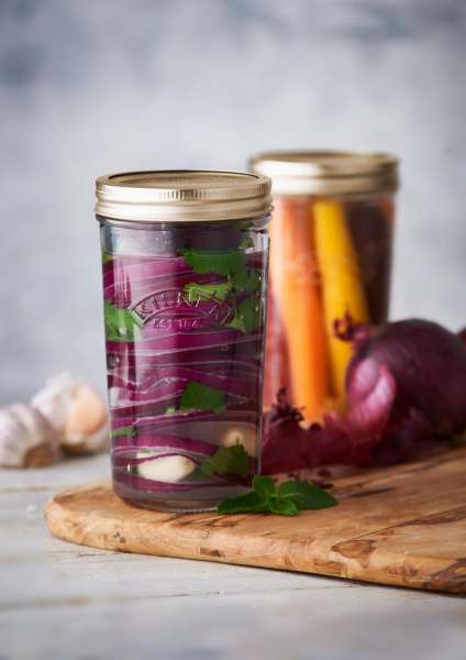 Tarro de vidrio de boca ancha Kilner
