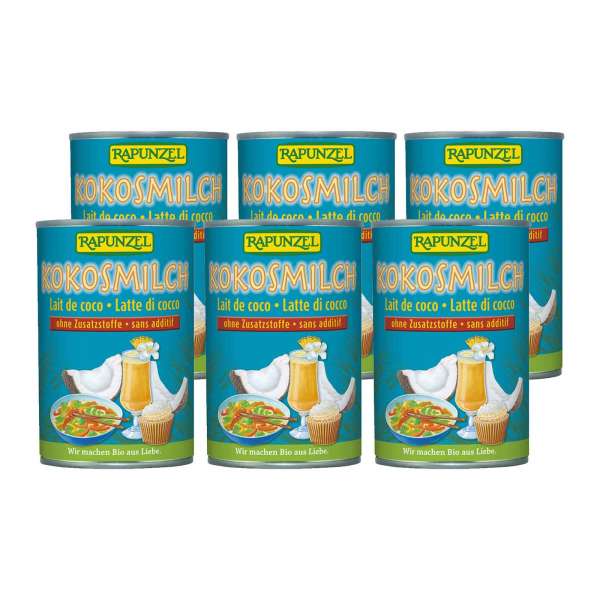 Leche de coco ecológico (set 6) Leche de coco ecológico (set 6)