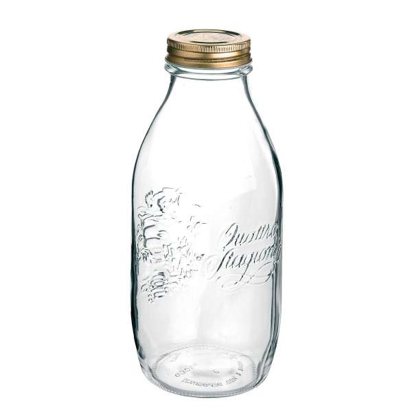 Botella de vidrio 1l Quattro Stagioni Botella de vidrio 1l Quattro Stagioni