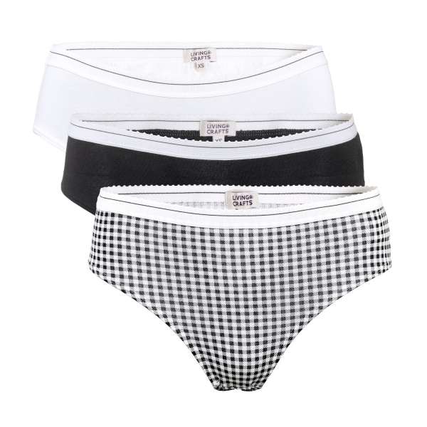 Pack 3 braguitas algodón ecológico Polly Pack 3 braguitas algodón ecológico Polly