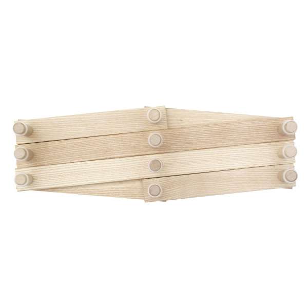 Perchero ajustable de madera 10 ganchos