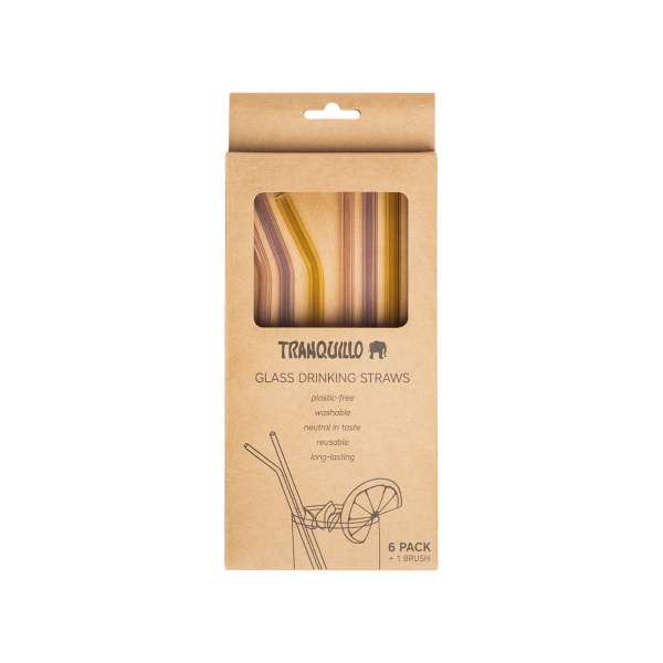 Cañas de vidrio para bebida (6 uds.) Cañas de vidrio para bebida (6 uds.)