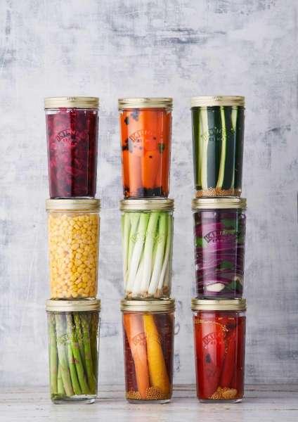 Tarro de vidrio de boca ancha Kilner