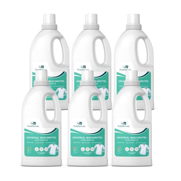 Detergente líquido para ropa Pure Nature (6 x 2L) Detergente líquido para ropa Pure Nature (6 x 2L)