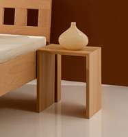 Mesita de noche de madera maciza U-Form Mesita de noche de madera maciza U-Form