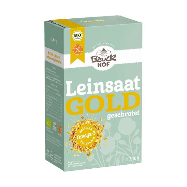 Semillas de lino dorado bio molidas sin gluten Semillas de lino dorado bio molidas sin gluten