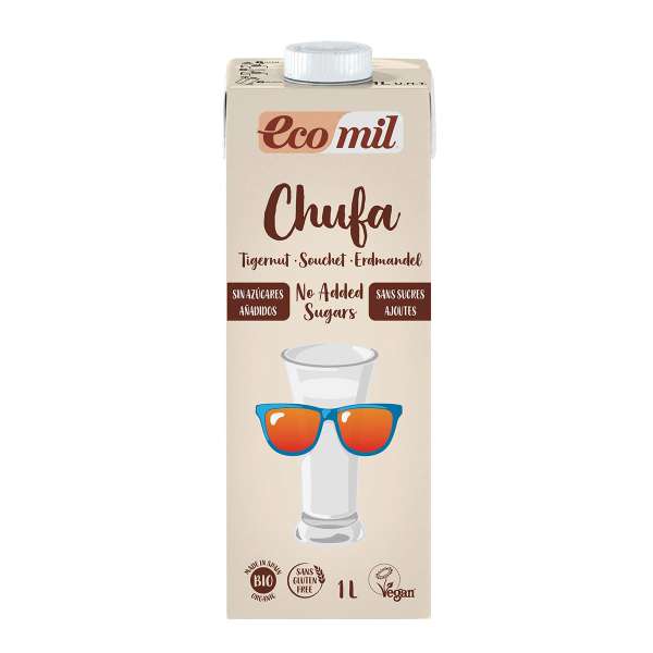 Leche/bebida ecológica de chufa Ecomil 1 litro Leche/bebida ecológica de chufa Ecomil 1 litro