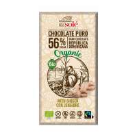 Chocolate negro ecológico con jengibre Chocolate negro ecológico con jengibre