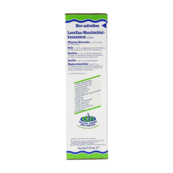 Detergente natural sin perfume para ropa Lavexan