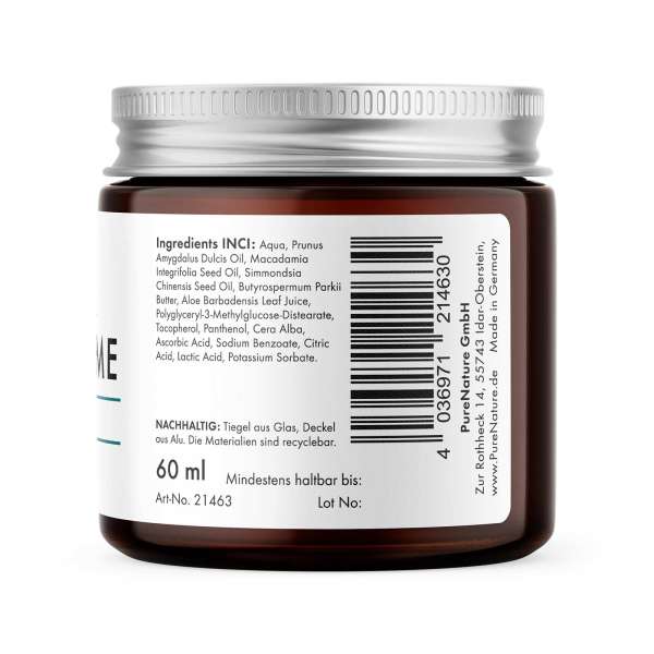 Crema facial de día con aloe vera PureNature