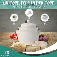 Vista previa: Recipiente de cerámica para fermentación y encurtidos Vista previa: Recipiente de cerámica para fermentación y encurtidos