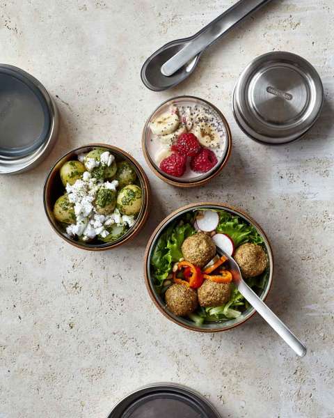 Fiambrera/Lunch box de vidrio de Black&Blum