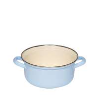 Cacerola RIESS de Esmalte con Borde Cromado – 18 y 24 cm