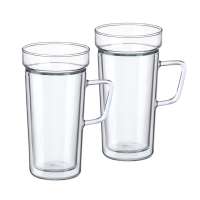 Vasos de vidrio de doble pared (Set de 2) Vasos de vidrio de doble pared (Set de 2)