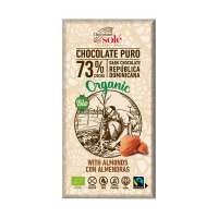Chocolate negro ecológico con almendras