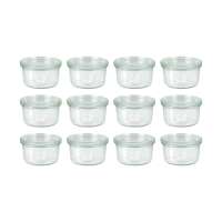Tarro de vidrio con tapa 165 ml (pack de 6) Tarro de vidrio con tapa 165 ml (pack de 6)