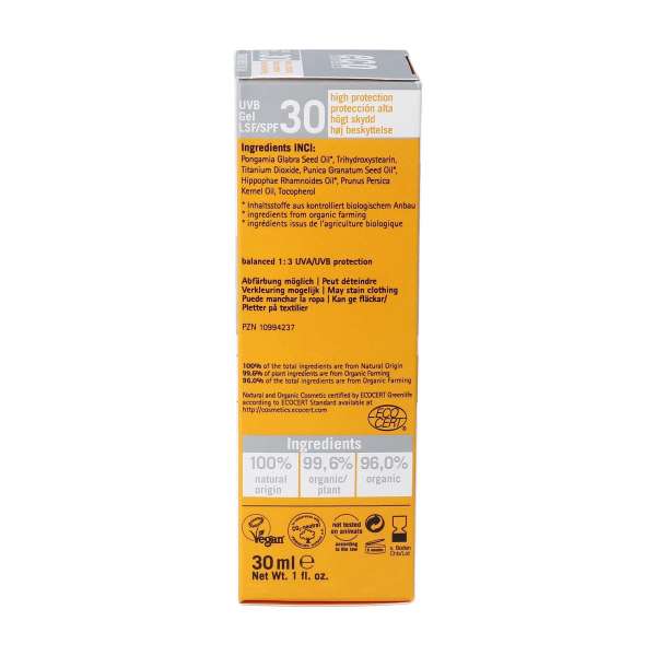 Gel facial solar FPS 30 Eco Cosmetics