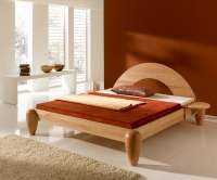 Cama de madera maciza de haya Feng Shui Cama de madera maciza de haya Feng Shui