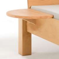 Mesita de noche de madera maciza C-Form Mesita de noche de madera maciza C-Form