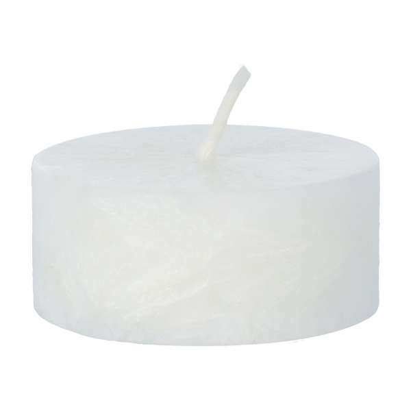 Velas de té de estearina blancas (set de 10)