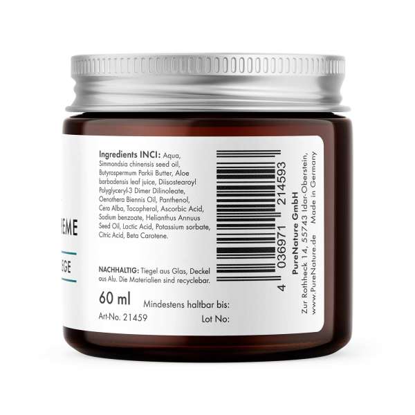 Crema facial natural de noche regeneradora